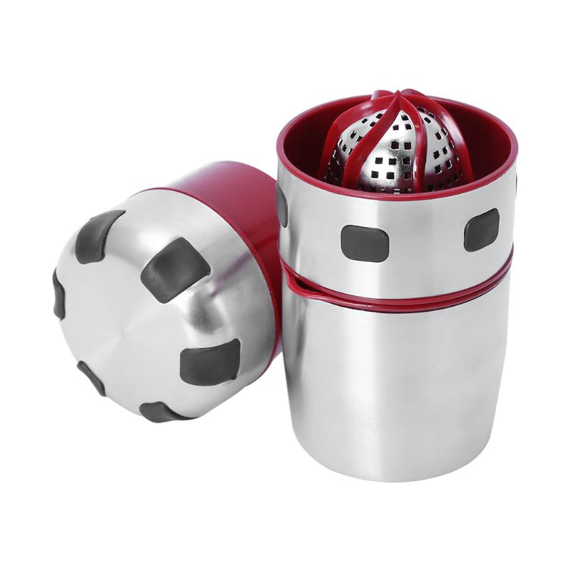 

Citrus Juicer Manual Juicer Portable Stainless Steel Juicer Cover Rotary Squeezer