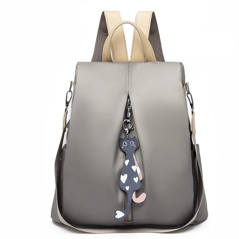 gray 3 LITTHING, модные женские рюкзаки из искусственной кожи, рюкзак, сумки через плечо, рюкзак для женщин, женский рюкзак, женский рюкзак, Mochila - Цвет: gray 3