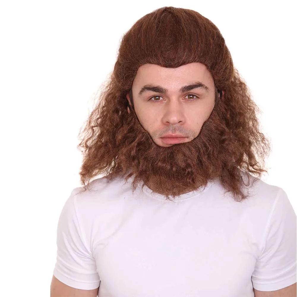 

HPO Costumes Makeup Cosplay The Beast Mens Wig Pelucas Anime Masquerade Ball Fancy Dress Up Halloween Party Accessories Wigs
