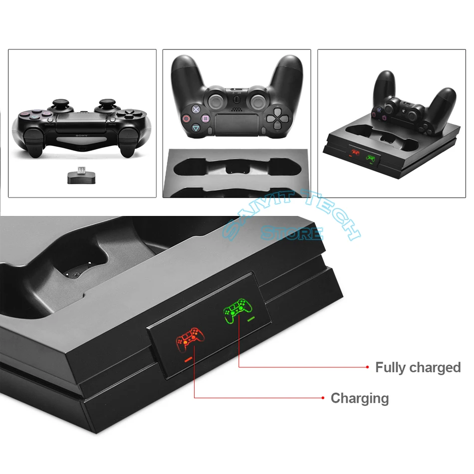 2020 PS4 Pro тонкий контроллер зарядное устройство Подставка PS 4 подставка для