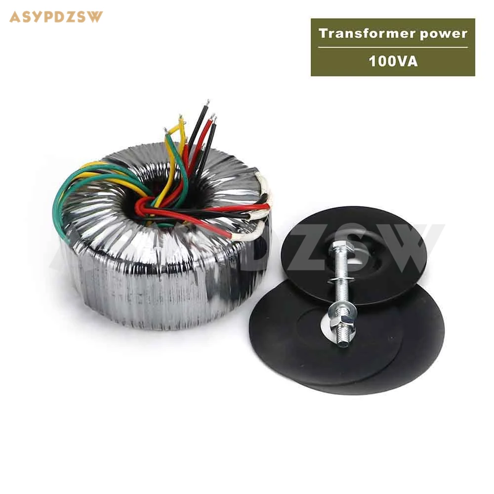 

115V/230V IN 100VA OFC Toroidal transformer 100W 0--15V+0--15V Output optional / Accept customized voltage