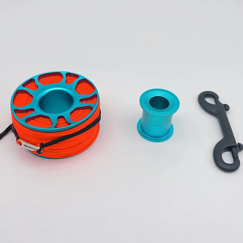 30MSMBScubaDivingAluminumAlloySpoolFingerReelUnderwaterSafety