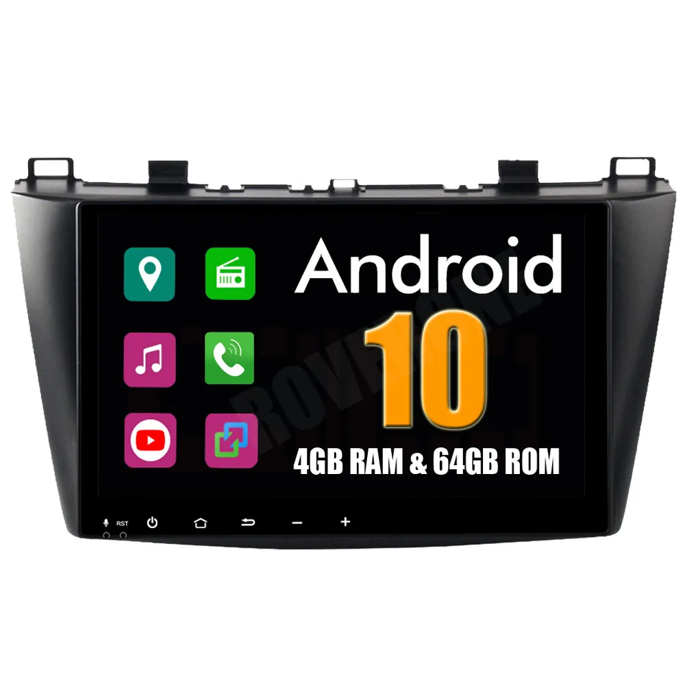 RoverOne автомобильное радио GPS для Mazda 3 Mazda3 2010 - 2012 Android 10 Восьмиядерный сенсорный