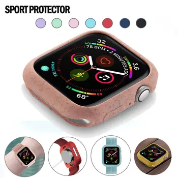 

44MM 40MM Soft Silicone protective Case for Apple Watch series5 4 Cover Protection Shell for iWatch 4 5 40MM 44MM Watch Bumper