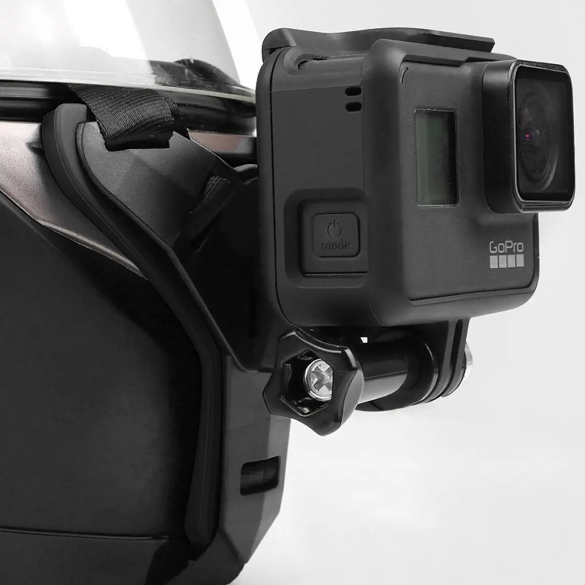 Для экшн-Камеры GoPro Hero 8/7/6/5 подбородка шлема Камера крепление Скоба аксессуары для спортивной экшн-камеры Xiaomi Yi 4K SJCAM SJ4000 пульт дистанционного управления для спортивной Камера