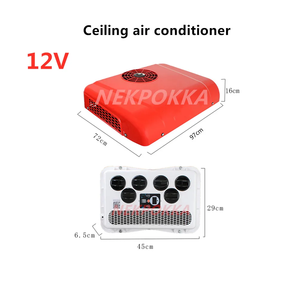 Aire acondicionado eléctrico 12V para RVs, camiones, vehículos de  construcción, excavadoras, cosechadoras, maquinaria agrícola (12V)