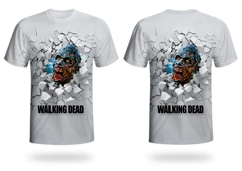 WHOSONG 3D футболка Ходячие мертвецы футболки с изображением ужасов в готическом стиле крови специальная одежда для Хэллоуина Мужская Уличная одежда новейшие топы с ТВ