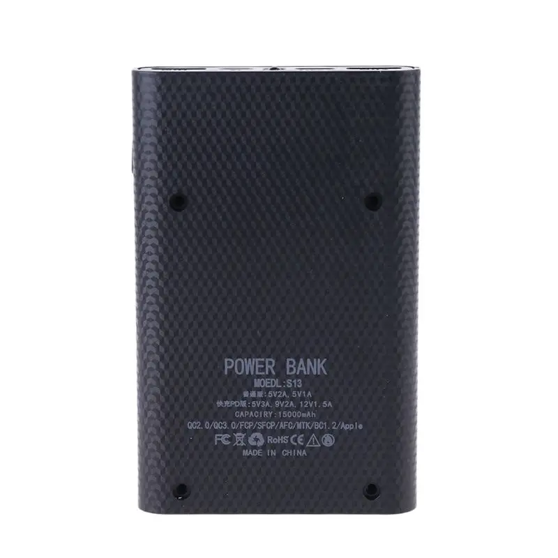 QC3.0 usb type-C PD 4x18650 аккумулятор DIY внешний аккумулятор светодиодный светильник быстрое зарядное устройство X3UB