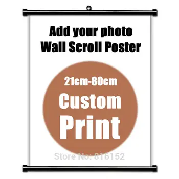 

Customized anime Print Scroll Poster painting wall art Wall Hanging Home Room multiple size anime cute cartoon custom poster