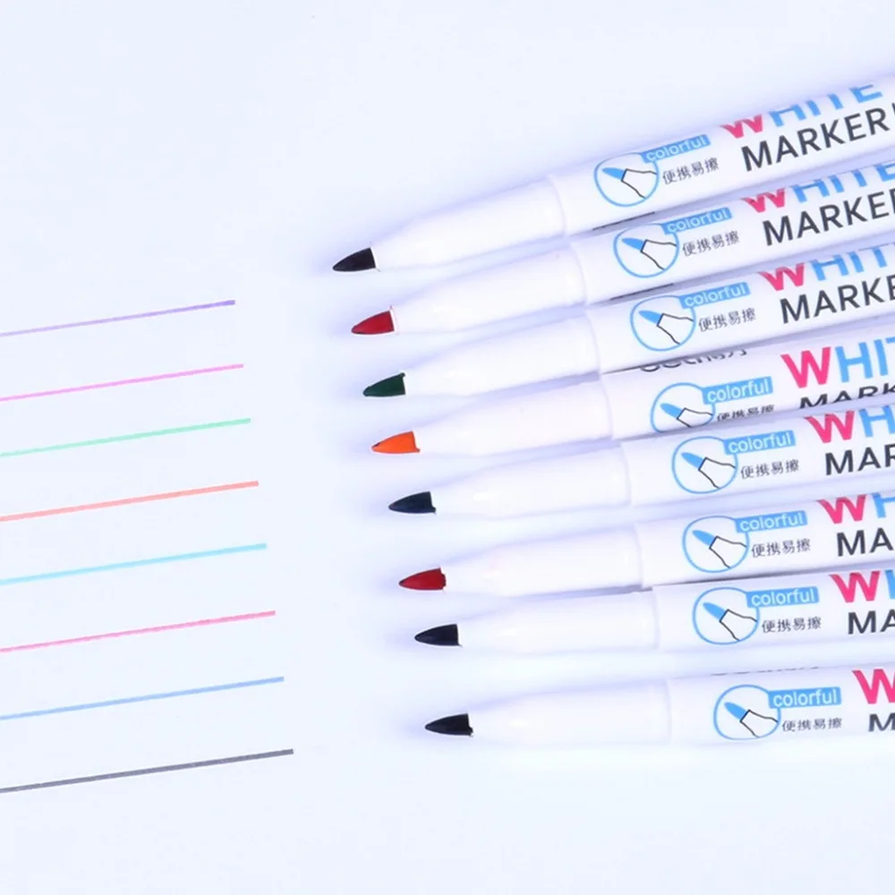 8 цветов Wipeable Стекло окно белая доска маркер ручка магазин автомобиля украшения инструмент D14