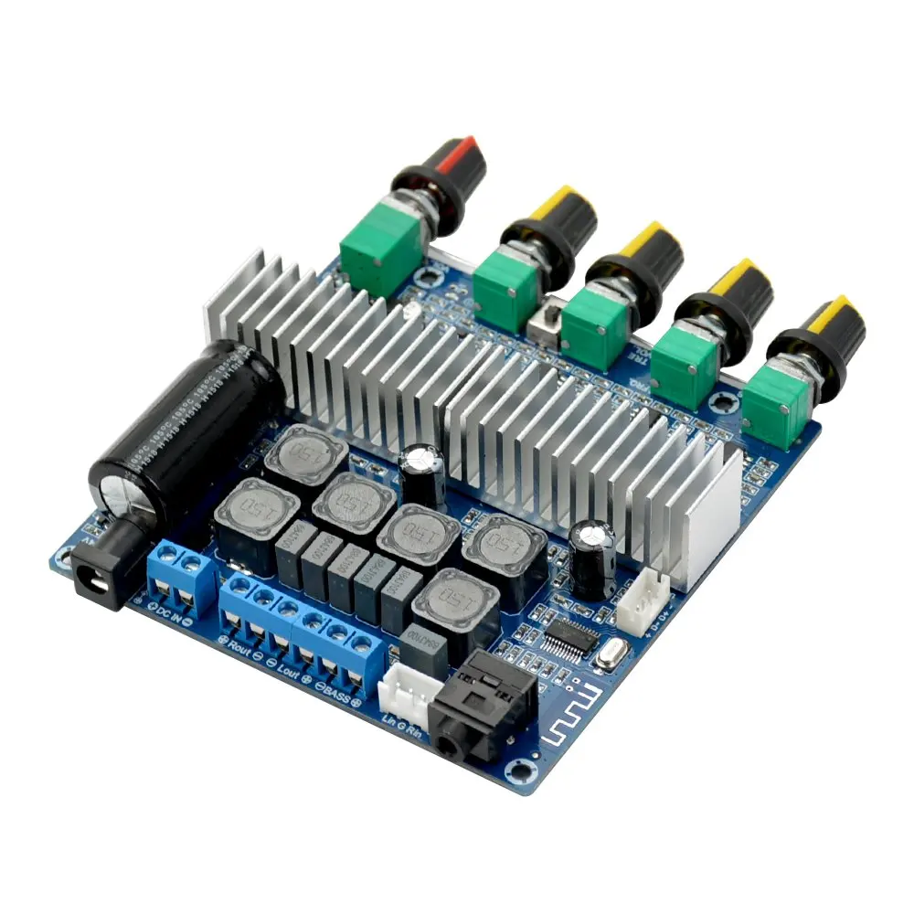 TPA3116 2,1 сабвуфер Bluetooth усилитель цифровой аудио Плата 50 Вт* 2+ 100 Вт бас AUX для 2,1 Bluetooth динамик DIY