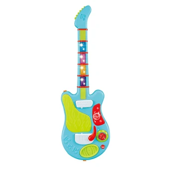 

Multi-Function Induction Electric Guitar Musical Instruments Early Educational Toy School Play Game Xmas Birthday Gift-Blue Pink