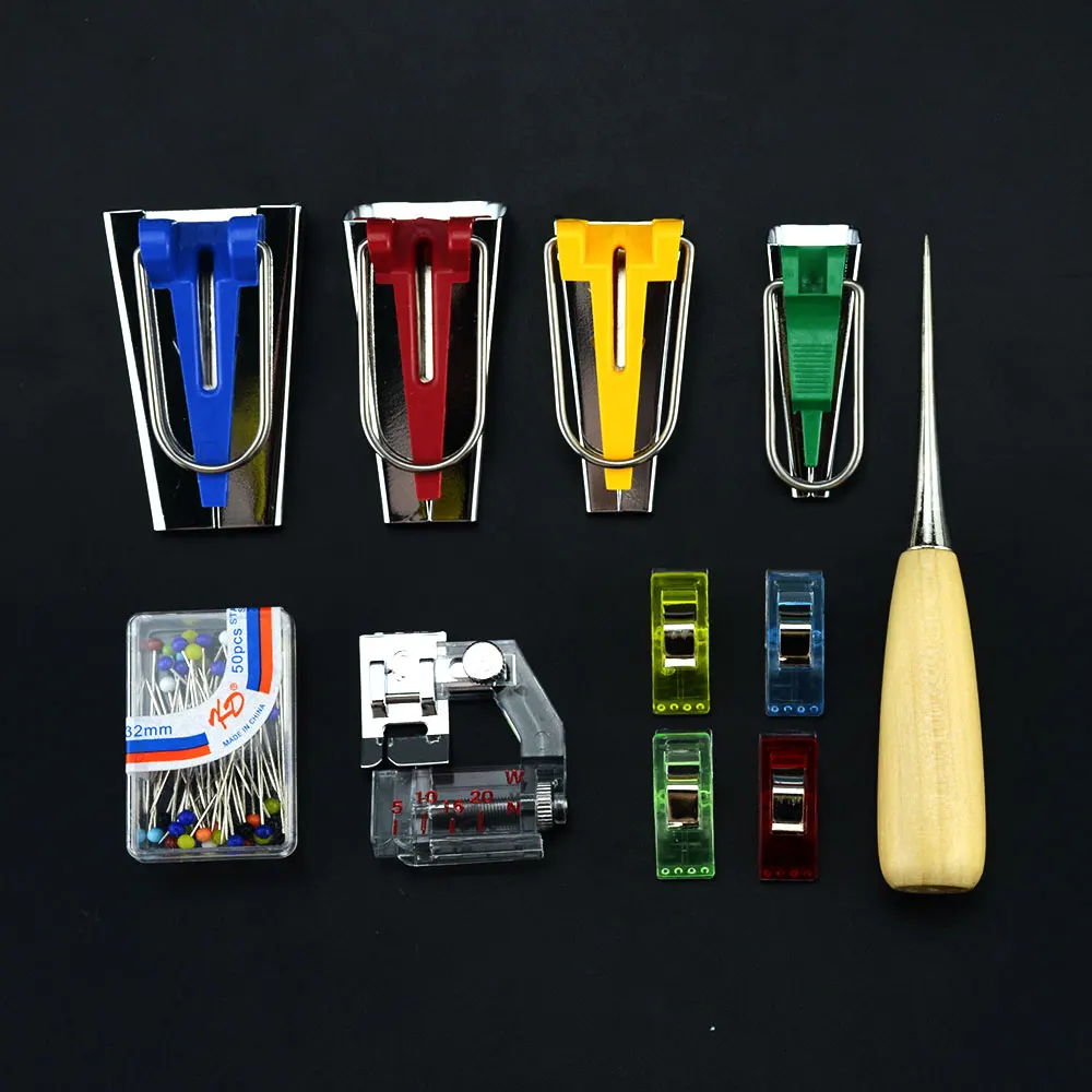 Sewing-Machine-Tools-sets-DIY-Patchwork-Quilting-Tool-Binding-Sew-Multifunction-Sewing-Bias-Tape-Maker-Set (2)