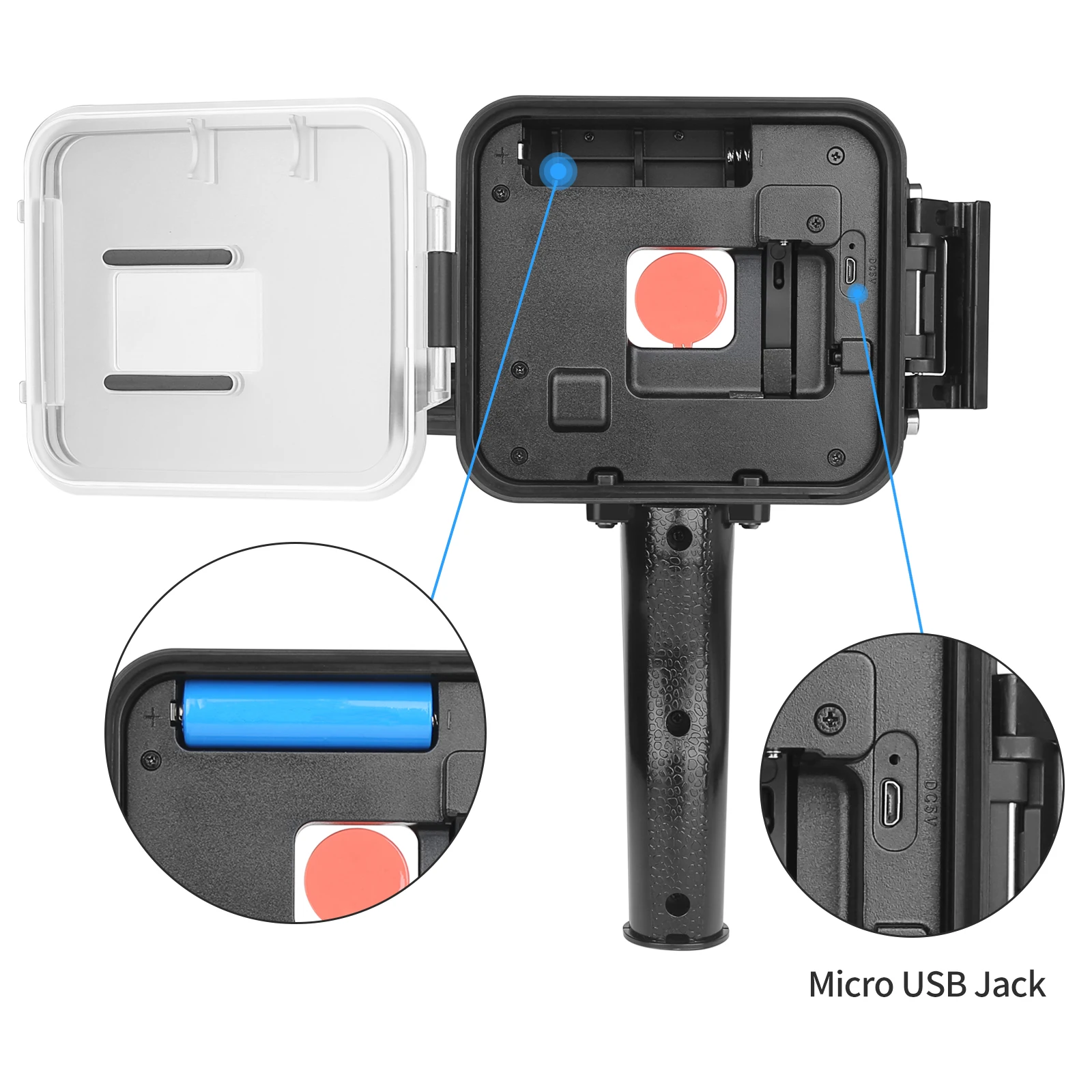 SHOOT 40M 900LM подводный светодиодный видео свет для GoPro Hero 7 6 5 черный водонепроницаемый дайвинг вспышка освещение заполняющая лампа+ красный фильтр