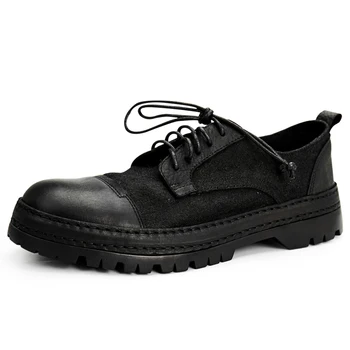 

Retro High Quality Genuine Leather Fashion Business Shoes male all-match cowhide spring and autumn British Casual Shoes Mens