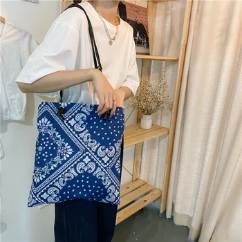

2020 Women's Casual Large Capacity Shoulder Bags Ethnic Style Canvas Handbag Female Beach Travel Shoulder Bag Bolsa Feminina