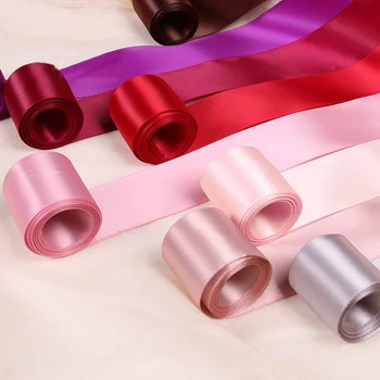 

3.8cm 50yards Double Side Ribbon Flower Bouquet Wrapping Ribbon Decoration Diy DIY Handmade Craft Florist Packaging Materials