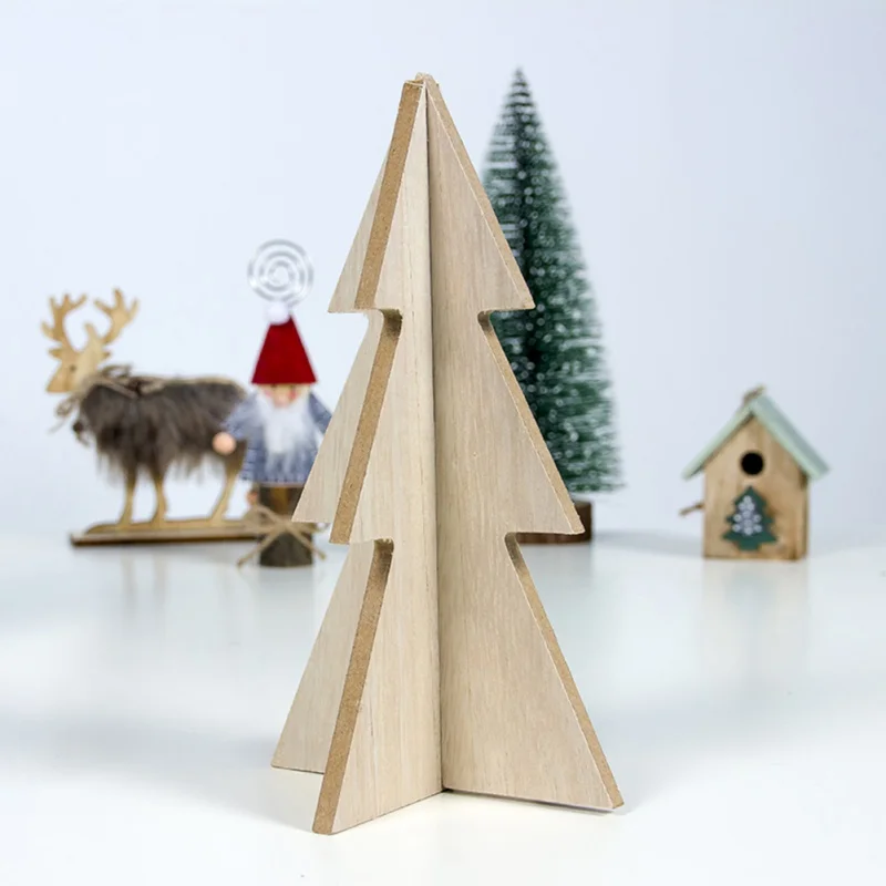 

Wooden Splicing Christmas Tree Christmas Simple Unique Christmas Tree Decoration