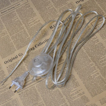 

Foot switch line table lamp floor lamp electrical appliance foot control switch power cord transparent wire European plug