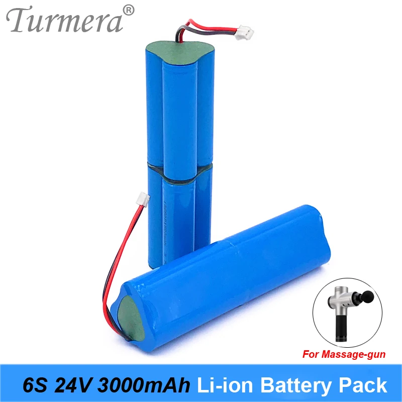 Bateria de Lítio Recarregável 3000mah para Massagem Arma Massager Muscular Substituir Bateria e Chave de Fenda Uso da Bateria Turmera 6s 24v - Image 6