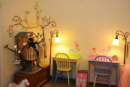 ZY1001 Medium Exclusive/Hot Selling 70*75cmebay Color Cartoon Owl Tree CHILDREN'S Room Wall Stickers