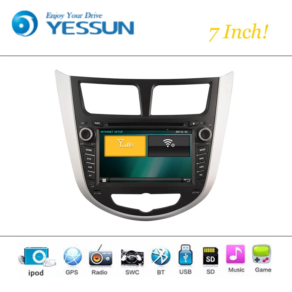 Автомобильный DVD плеер Android Wince система для Hyundai Verna Авторадио автомобильное радио