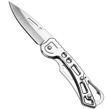 

Mini Full Stainless Steel Portable Size Leaf Shape Knife Outdoor Camping Self Defense Emergency Survival Knife Tool