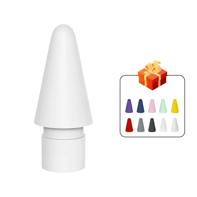 For Apple Pencil Tip Spare Nib Replacement Tip For Apple Pencil 1st 2nd Generation For Punta Apple Pencil 2nd Nib Stylus Pen Tip 1Pcs - White