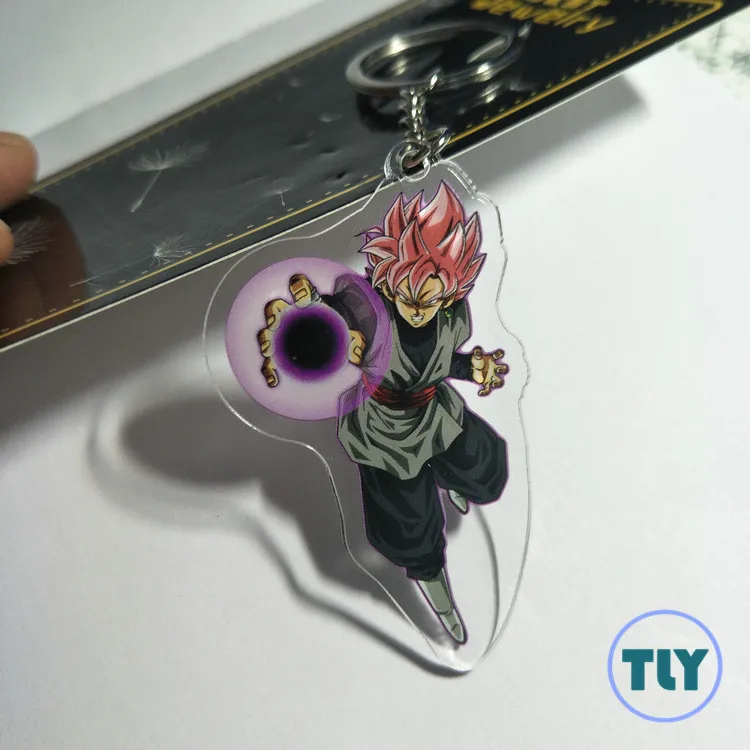 4 Аниме Dragon Ball Сон Гоку акриловый брелок Вегета Torankusu Супер Saiyan Broli смешной кулон брелки llaveros Ювелирные изделия Подарки - Цвет: 4