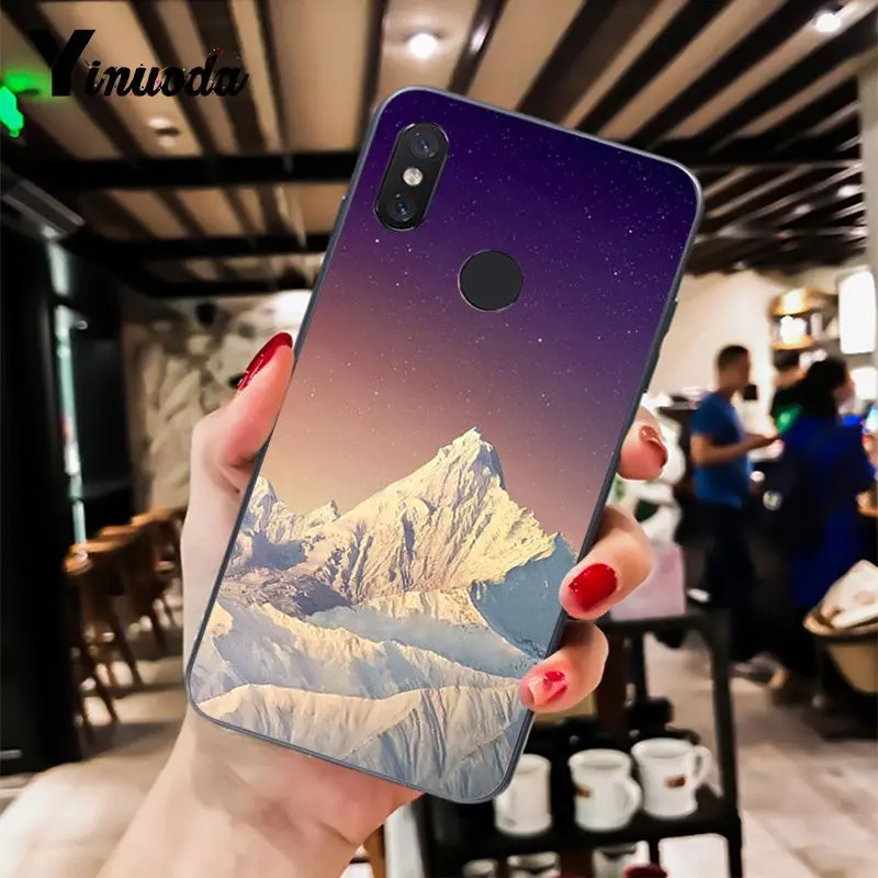 Yinuoda зимние снежные горы Sceneary Проектор DIY чехол для телефона для Xiaomi mi 6 mi x2 mi x2S Note3 8 8lite Red mi 5 note5 Note4 4X