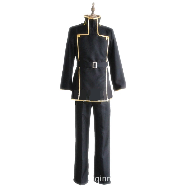 Lelouch da Rebelião Hallowmas Homem Cosplay Traje Top + Calça + Cinto