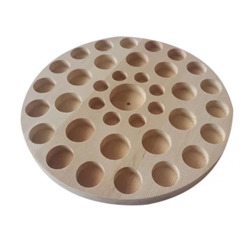 

Essential Oil Display Rack, Storage Box, Set Up Table, 37 Grid Glass Bottle, Organizer Wooden Base