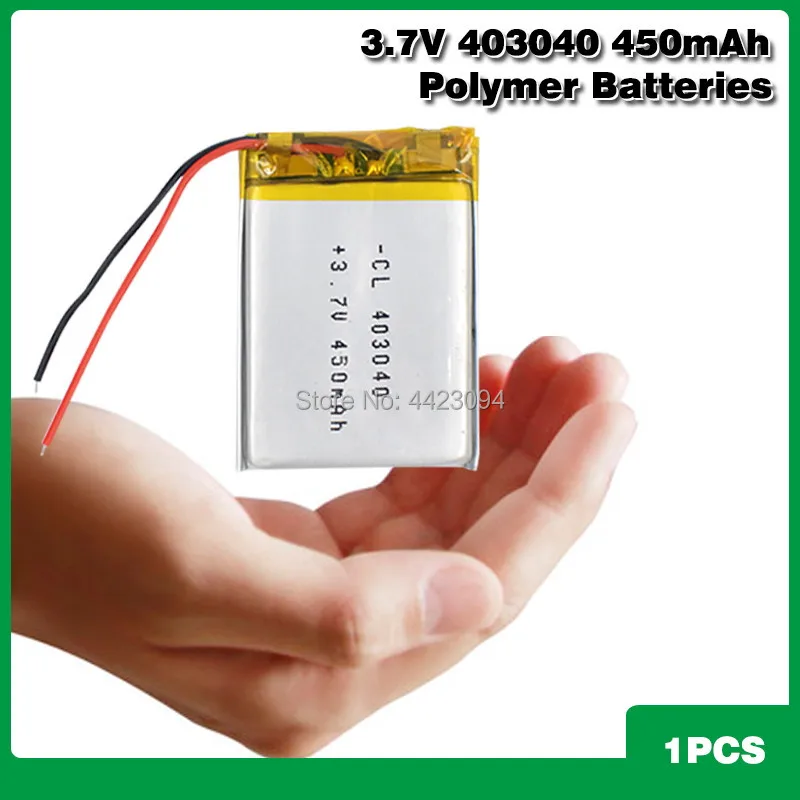 3 7 V 450mAh 403040 литий-полимерный LiPo перезаряжаемый аккумулятор для Mp3 Mp4 PAD DVD DIY