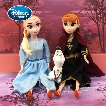 

Disney Frozen 2 Cartoon Doll Girl Pretend Play Toy Snow Queen Elsa Anna Princess Action Model Doll Best Birthday Gifts For Girls