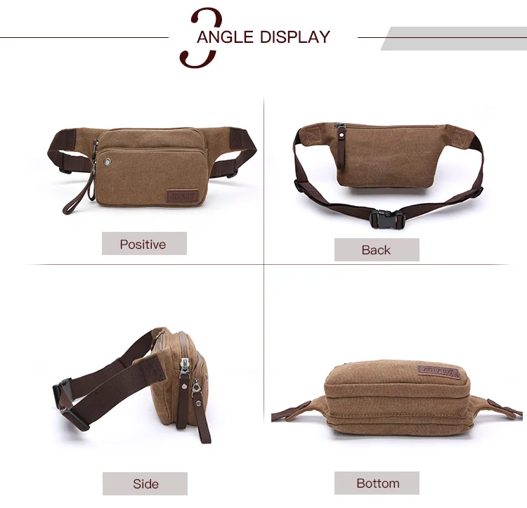 Wholesale custom fanny pack casual canvas fanny pack durable women fanny pack