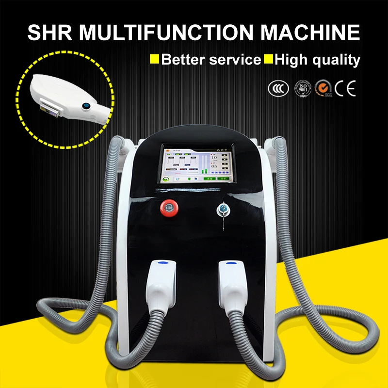 

2 Handles E light IPL Hair Removal Facial Skin Rejuvenation OPT Epilation Machine Body Contours Shaping Machine Beauty Equipment