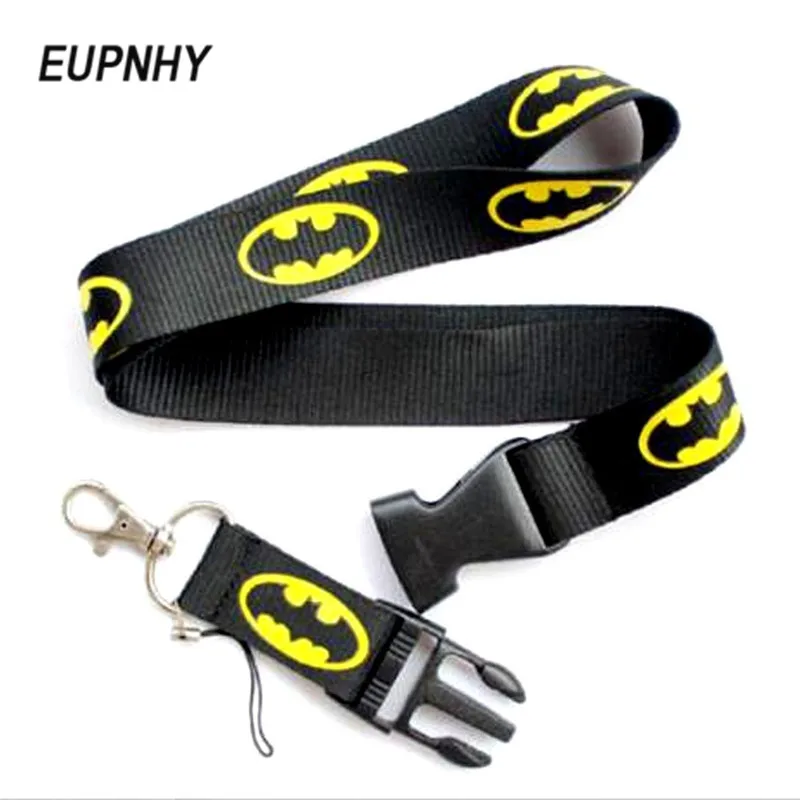 EUPNHY 1Pcs Batman Logo Cartoon Phone Strap Lanyard Fashion Car Keychain  Cell Phone Straps ID Badge Holder Hanging Rope - AliExpress