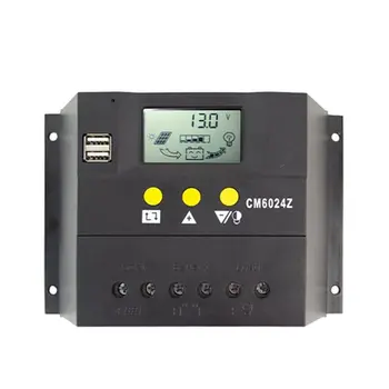 

50A 60A Solar Charge Controller 12V 24V for PWM with Auto LCD Battery Charge Panel PV System Solar Controller X6HB