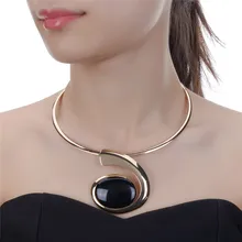 JEROLLIN 7 цветов чокер кулон ожерелья для женщин великолепный Металл себе нагрудник воротник цепочки и ожерелья модные украшения аксессуары