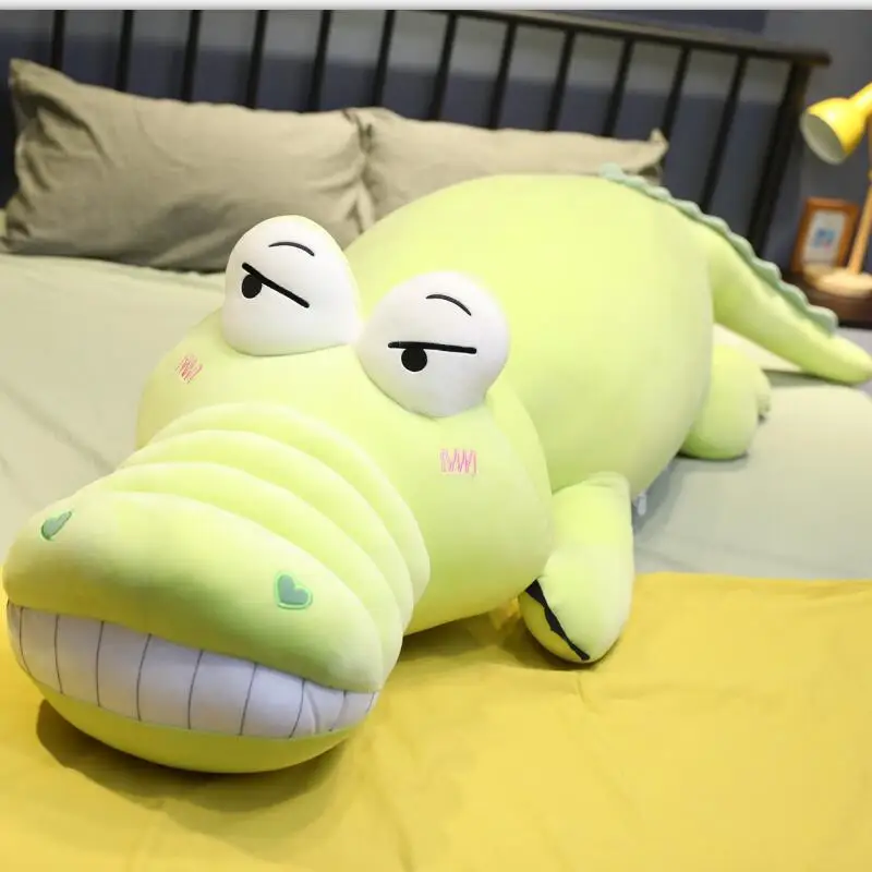 1 шт. Горячая Huggable чучело реальная жизнь Аллигатор плюшевые игрушки Моделирование игрушечные крокодилы ceature подушка для детей рождественские подарки - Цвет: B
