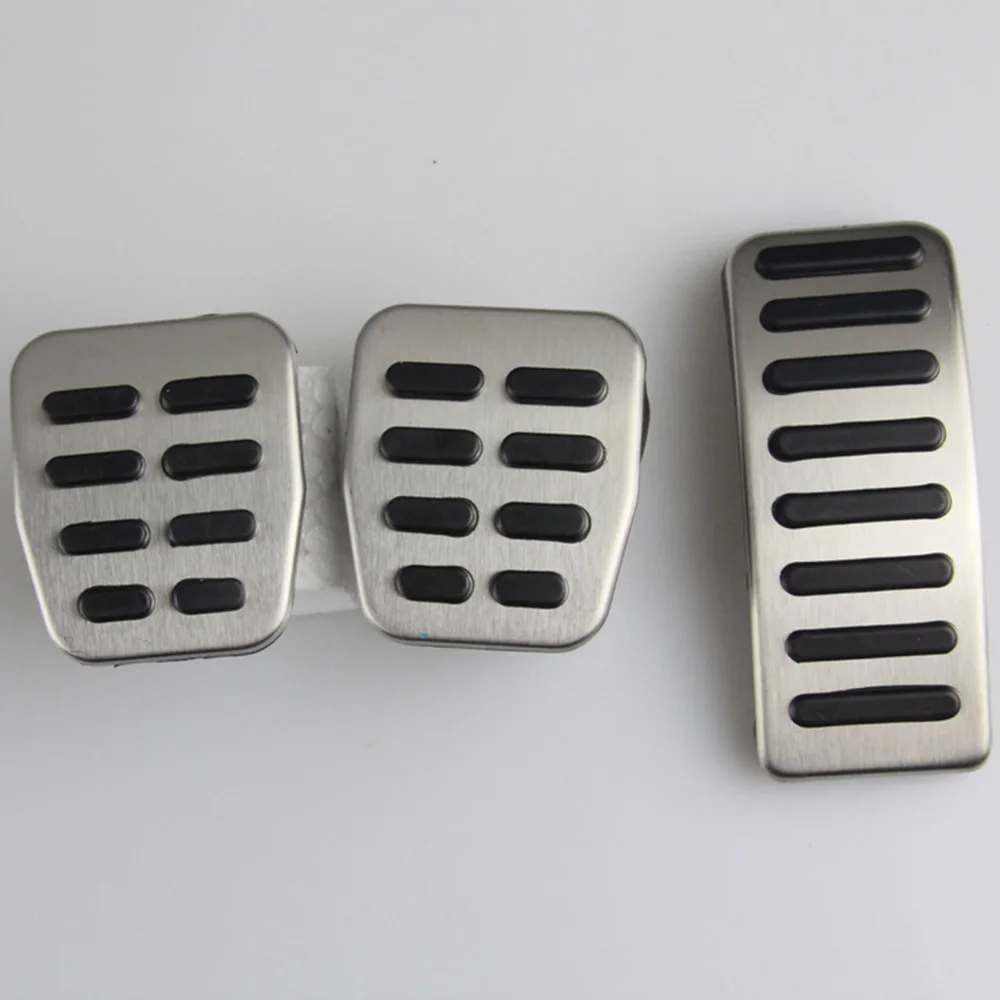 Педаль LHD для Volkswagen Polo vw Golf 4 Bora Beetle RSi GTI R32 для Audi A3 SEAT Leon 1 м Толедо 1Л подставка для ног из нержавеющей стали - Название цвета: MT 3pcs