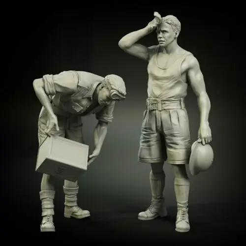 Новый несобранный 1/35 старый Британский заправочный набор включает 2 Статуэтки из