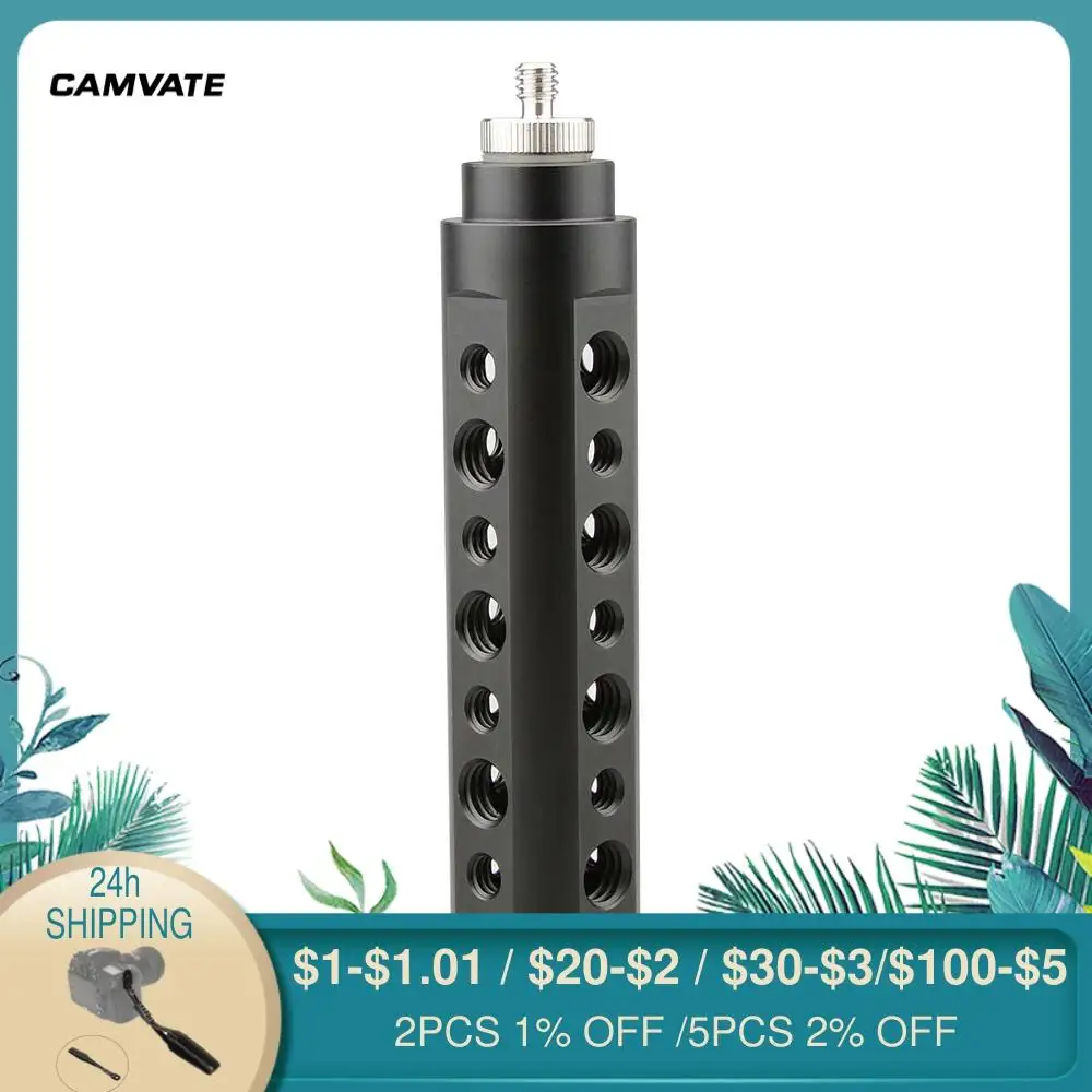 Рукоятка для камеры CAMVATE из алюминиевого сплава с наружной резьбой 1/4 &quot-20&quot