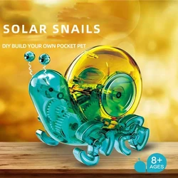 Diy solar de alta tecnologia auto instalar caracol invenção científica experimento crianças brinquedo solar educacional presente