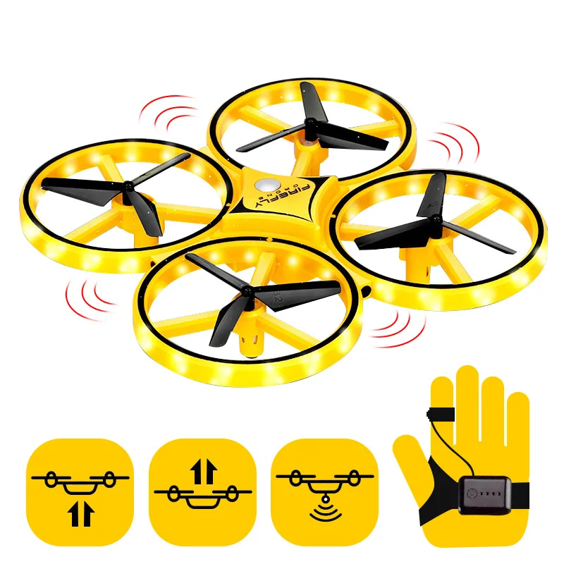 

Gesture Remote-control Four-axis Aircraft Intelligent Suspension UFO Sensing Flight Drop-resistant Rechargeable Watch Unmanned A
