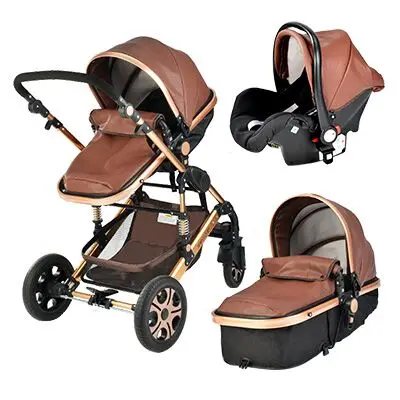 Newborn Luxury 3 in 1 Baby Stroller High Landscape Carriage 7