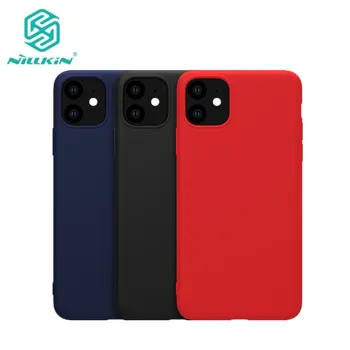 

For iphone 11 2019 Cover Nillkin Pure Soft Liquid Silicone Rubber Wrapped Case Anti-Shock Phone Shell For iphone 11 Pro Max