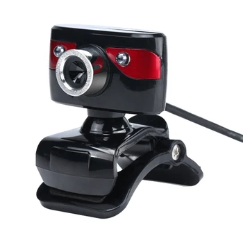 

Webcam 480p USB Camera Rotatable Video Recording Web Camera with Microphone For PC Computer