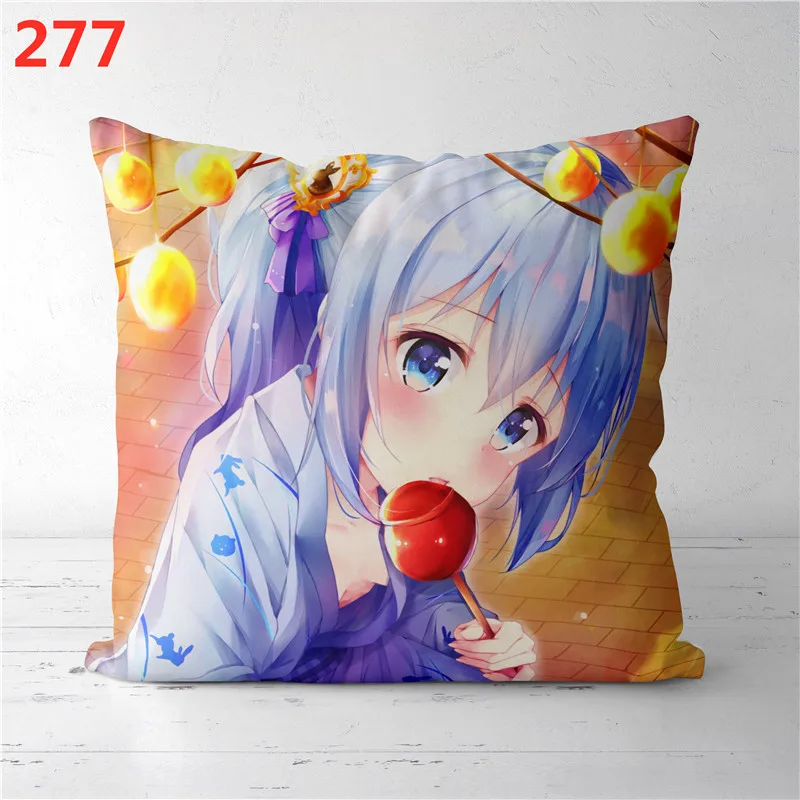 

Anime Is the Order a Rabbit sided Pillow Cushion Case Cover