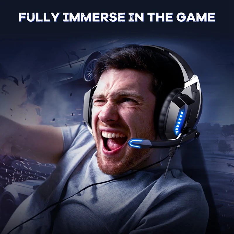 ONIKUMA K18 Professional Gaming Headset Cyberpunk PC PS Gamer Gaming Noise  Canceling Microphone USB AUX Volume Control Headphone|Headphone/Headset| -  AliExpress
